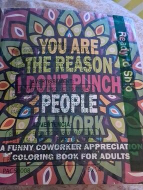 NWT! Adult Coloring Book For Coworkers